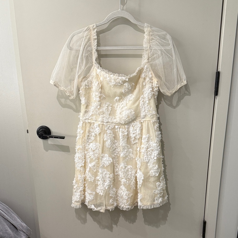 Lido Dress with Sheer Sleeves from Jay Kay Braids and Bridal